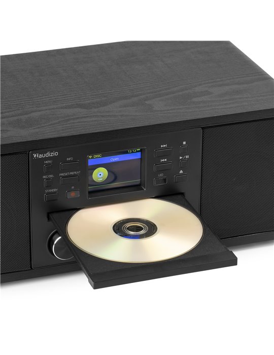 Avola Sistema de música digital CD/BT/DAB+/Internet Negro