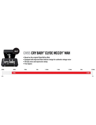Pedal Dunlop CM-95 Crybaby Clyde McCoy Wah 2