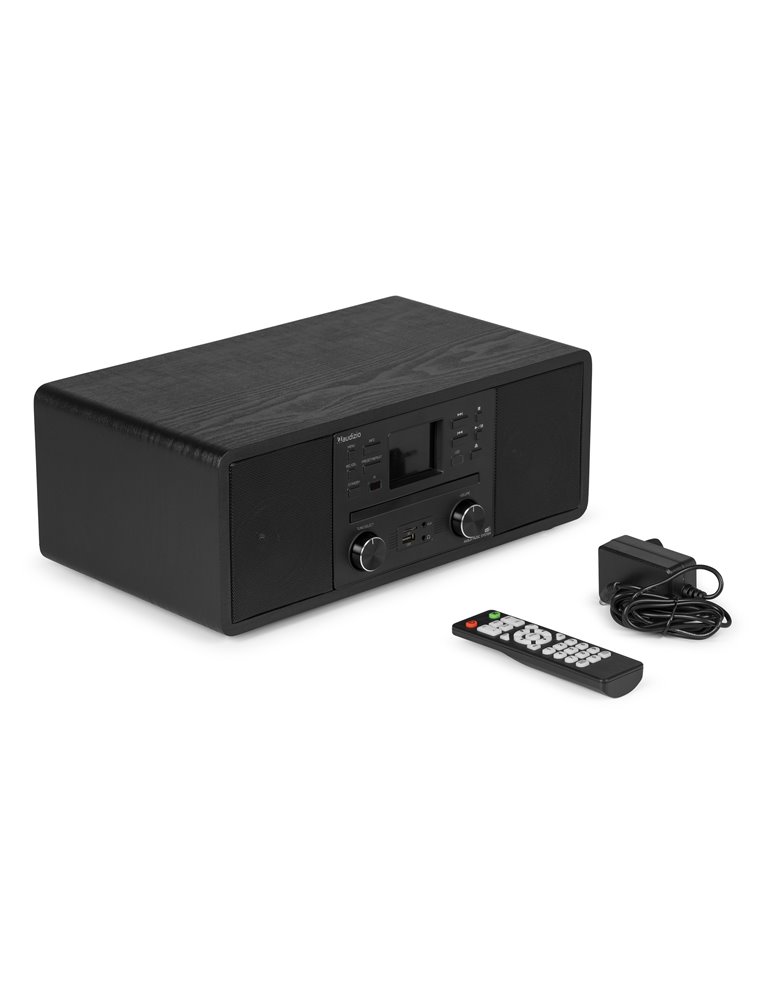 Avola Sistema de música digital CD/BT/DAB+/Internet Negro