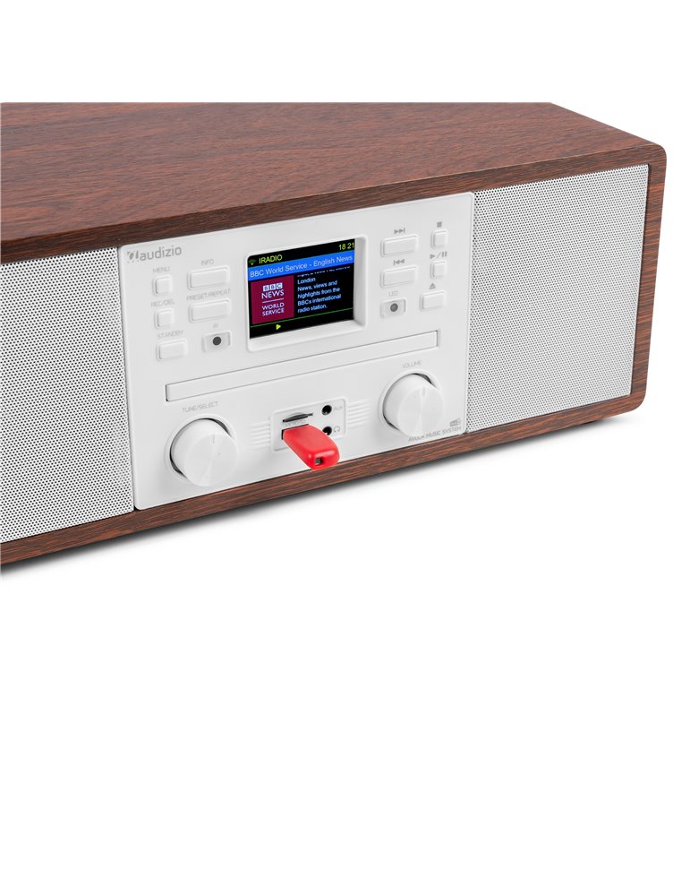 Avola Sistema de música digital CD/BT/DAB+/Internet Blanco