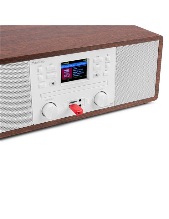 Avola Sistema de música digital CD/BT/DAB+/Internet Blanco
