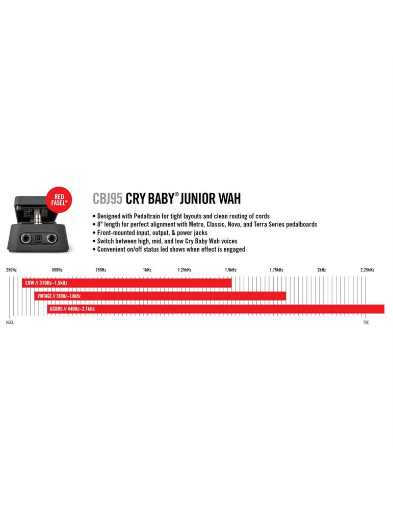 Pedal Dunlop Crybaby Junior Wah CBJ-95