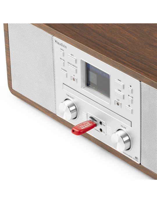 Avola Sistema de música digital CD/BT/DAB+/Internet Plata