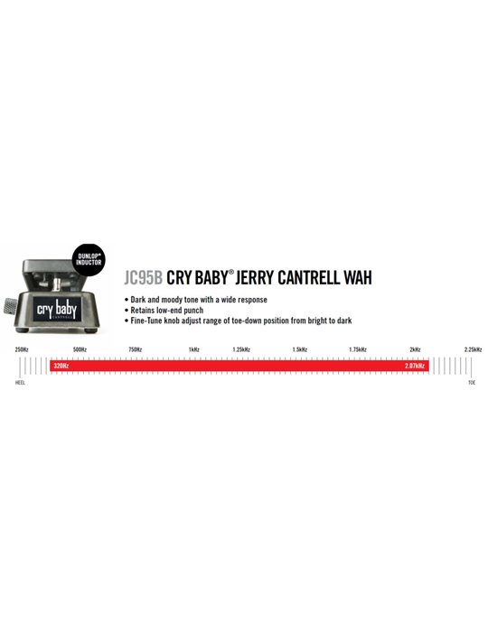 Pedal Dunlop JC-95B Jerry Cantrell Crybaby Wah