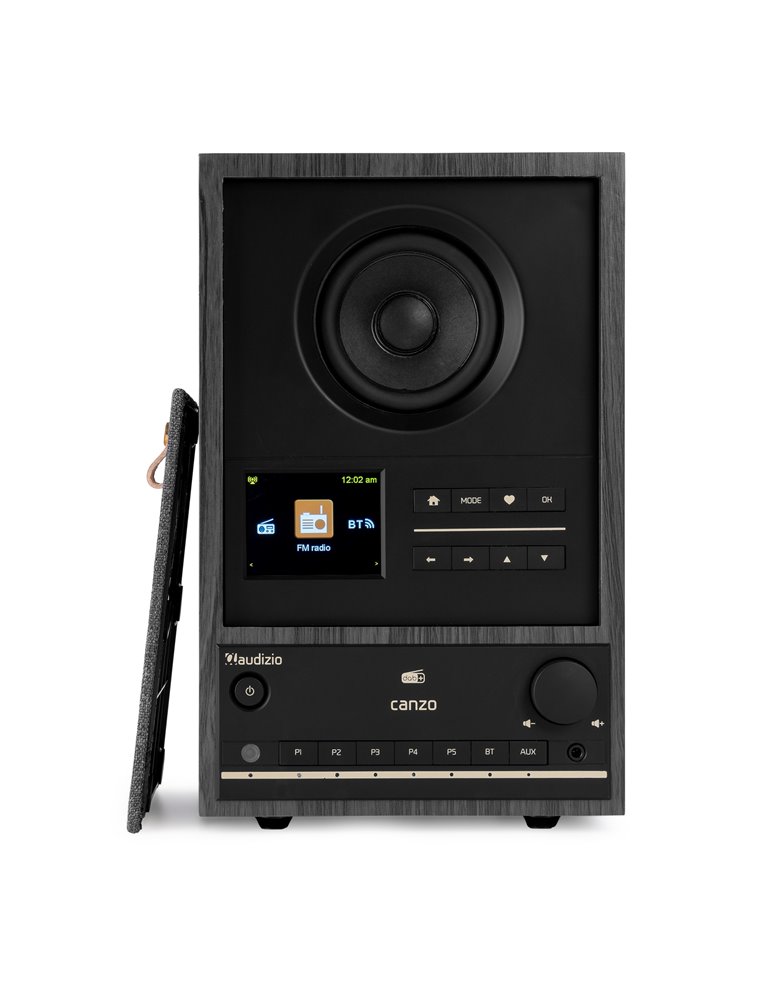 Radio por Internet Canzo con sintonizador DAB+/FM Gris Oscuro