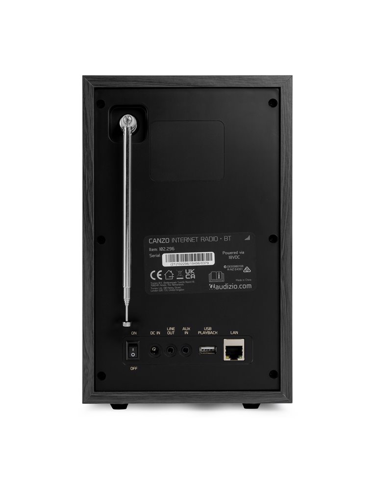 Radio por Internet Canzo con sintonizador DAB+/FM Gris Oscuro