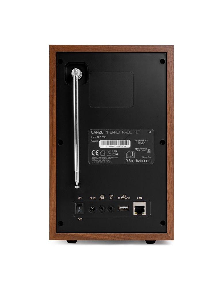 Radio por Internet Canzo con sintonizador DAB+/FM Nogal