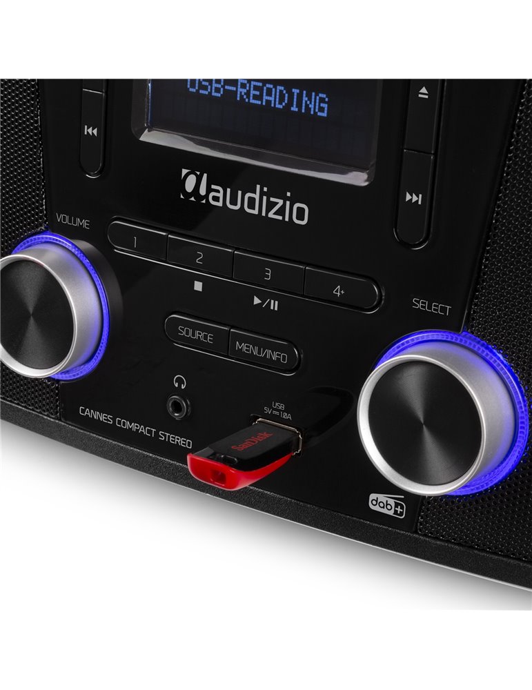 Cannes Radio por Internet estéreo con DAB+ y CD