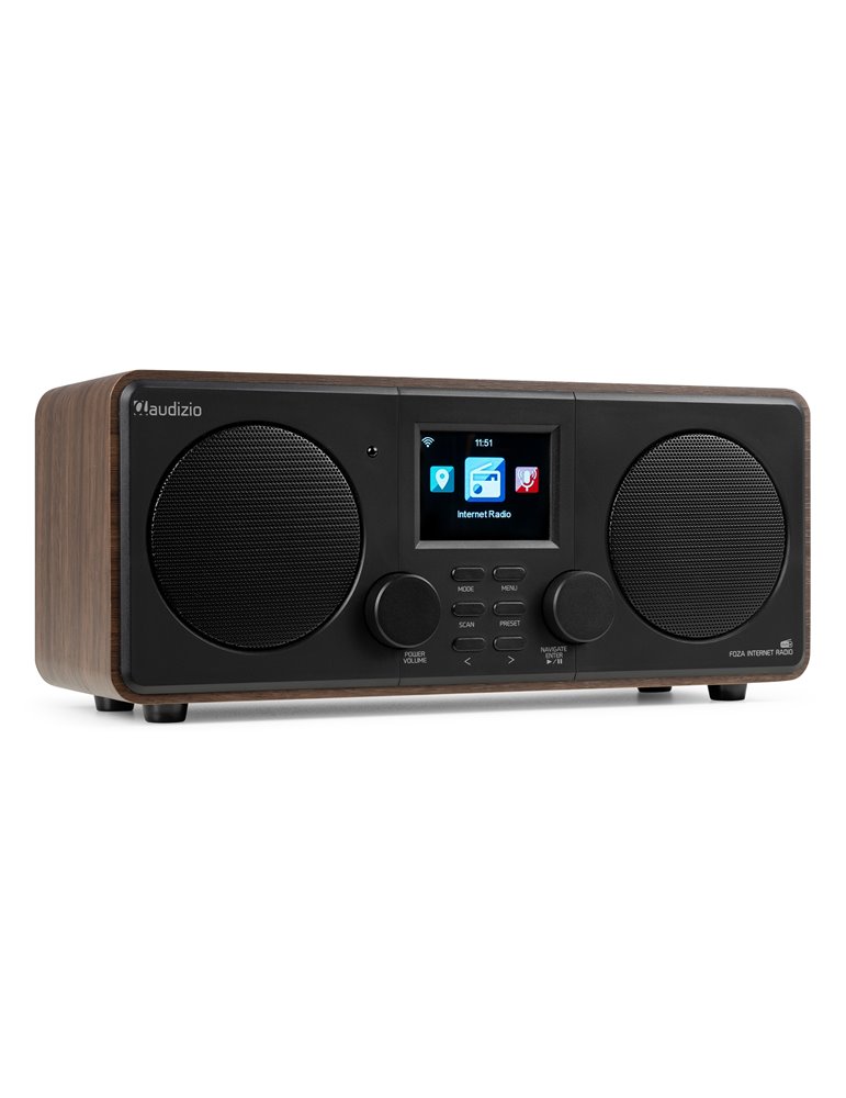 Foza Radio WIFI Internet estéreo con DAB + Madera