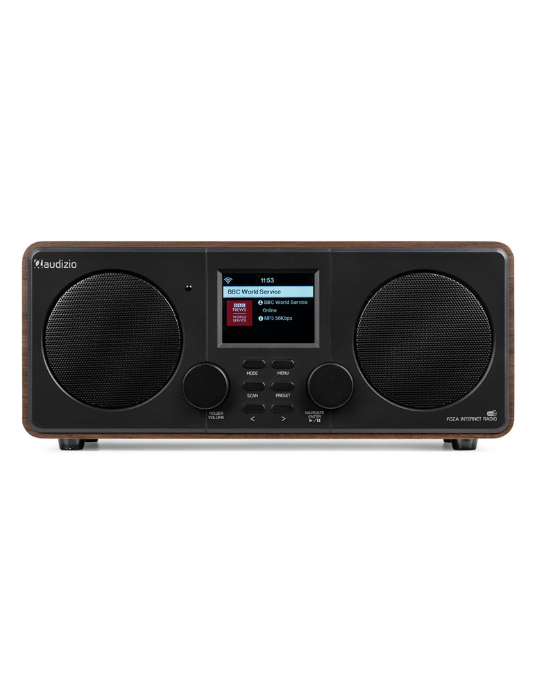 Foza Radio WIFI Internet estéreo con DAB + Madera
