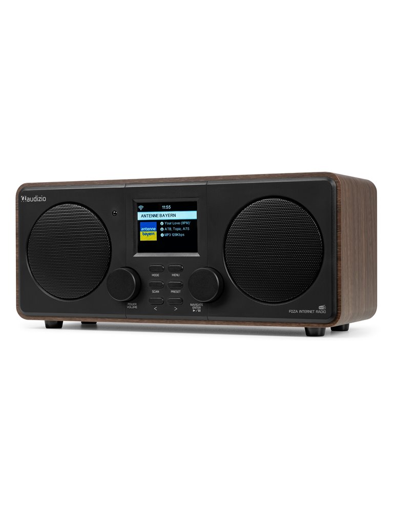Foza Radio WIFI Internet estéreo con DAB + Madera