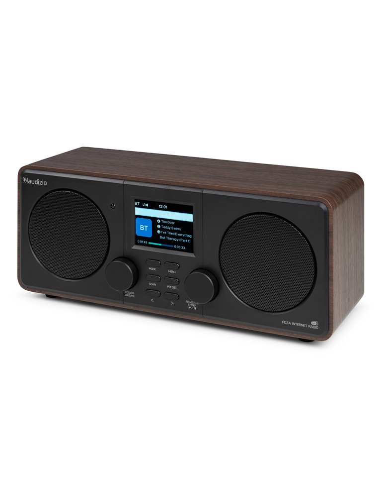 Foza Radio WIFI Internet estéreo con DAB + Madera
