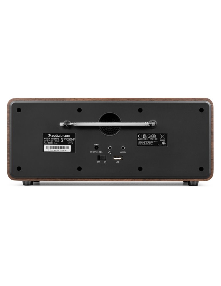 Foza Radio WIFI Internet estéreo con DAB + Madera