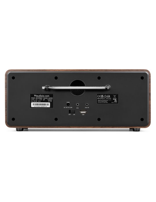 Foza Radio WIFI Internet estéreo con DAB + Madera