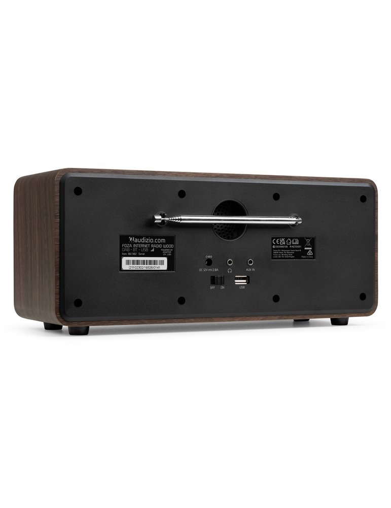 Foza Radio WIFI Internet estéreo con DAB + Madera
