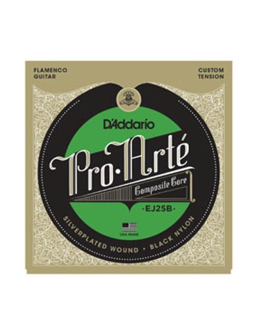 Juego Cuerdas Guitarra Flamenco D'Addario EJ-25B Black Nylon