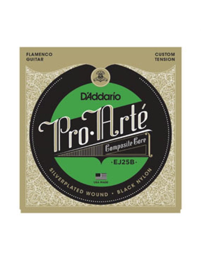 Juego Cuerdas Guitarra Flamenco D'Addario EJ-25B Black Nylon