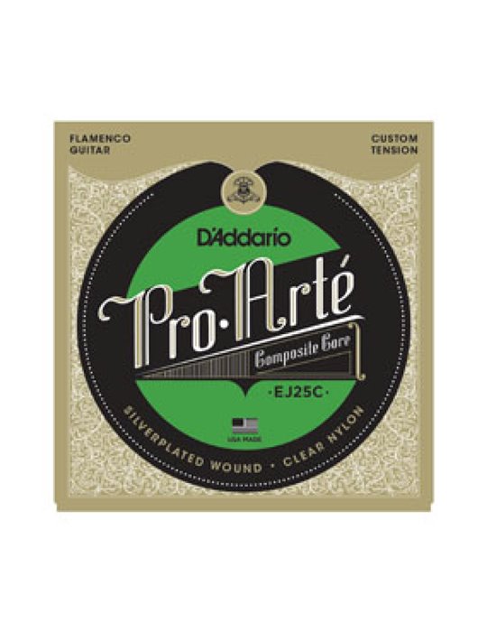 Juego Cuerdas Guitarra Flamenco D'Addario EJ-25C Clear Nylon
