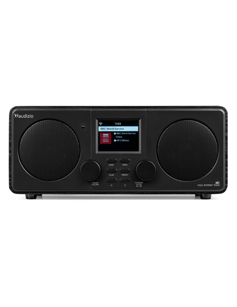 Foza Radio WIFI Internet estéreo con DAB + Negro