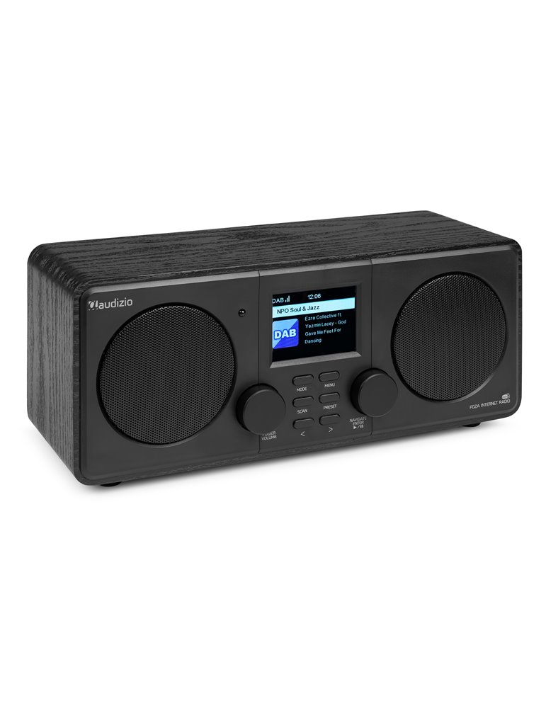 Foza Radio WIFI Internet estéreo con DAB + Negro