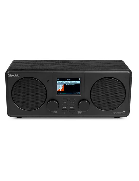 Foza Radio WIFI Internet estéreo con DAB + Negro