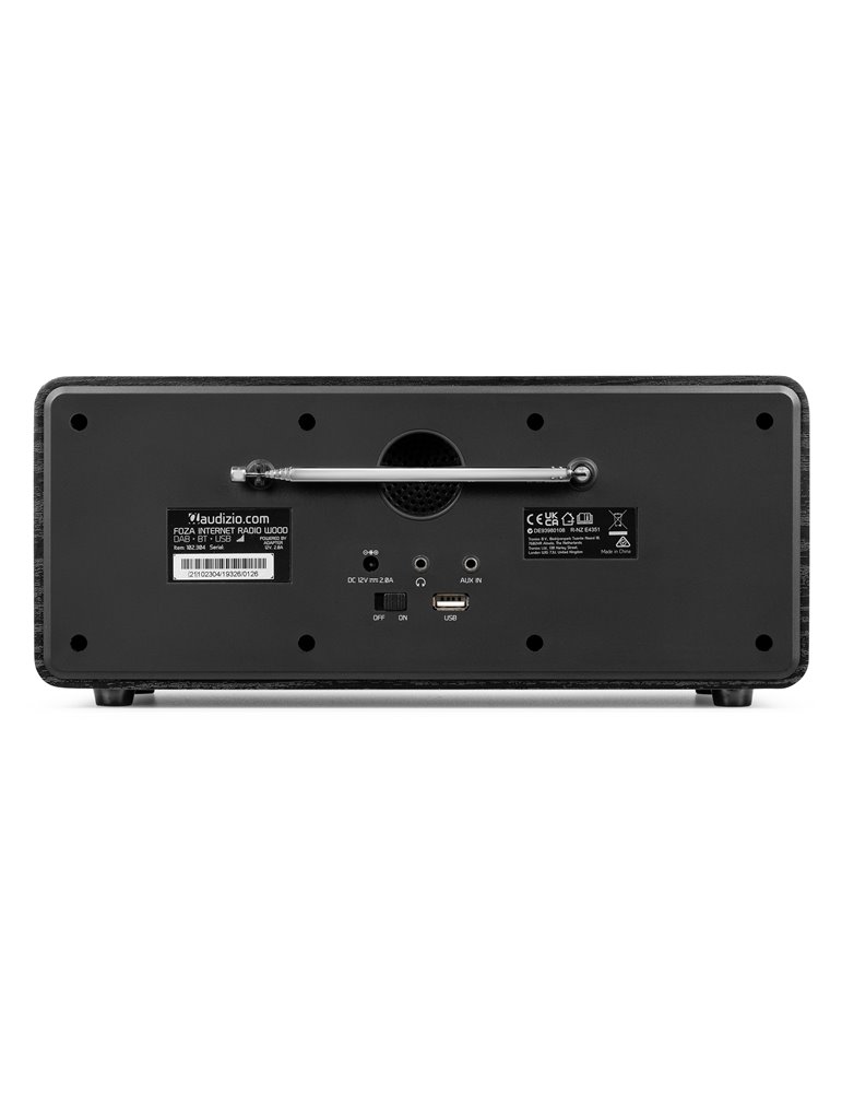 Foza Radio WIFI Internet estéreo con DAB + Negro