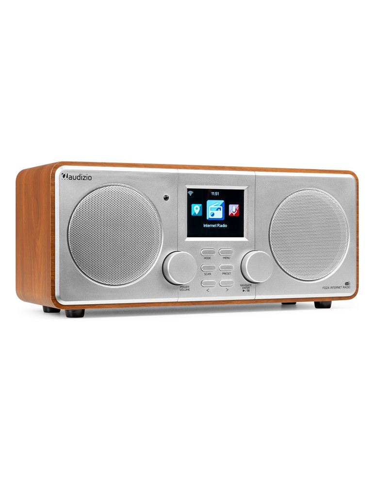 Foza Radio WIFI Internet estéreo con DAB + Plata