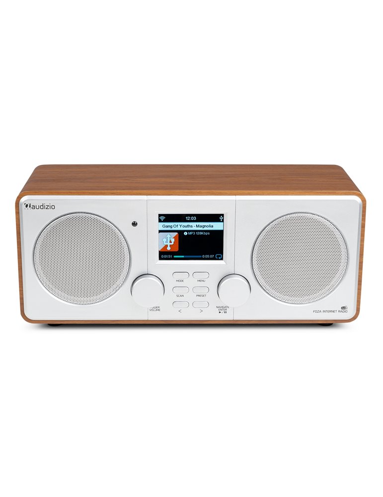 Foza Radio WIFI Internet estéreo con DAB + Plata