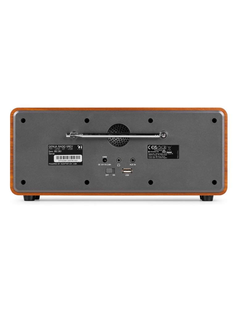 Radio Estéreo Genua DAB+ Gris Oscuro