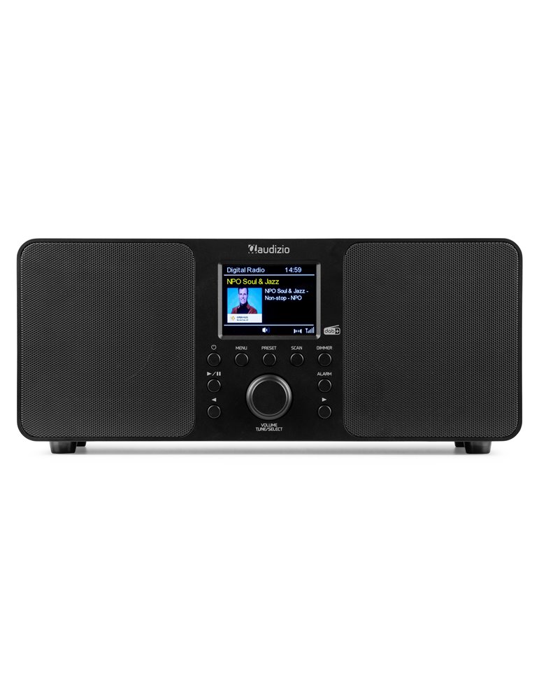 Radio Estéreo Genua DAB+ Negro
