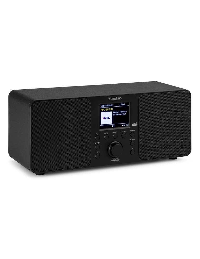 Radio Estéreo Genua DAB+ Negro
