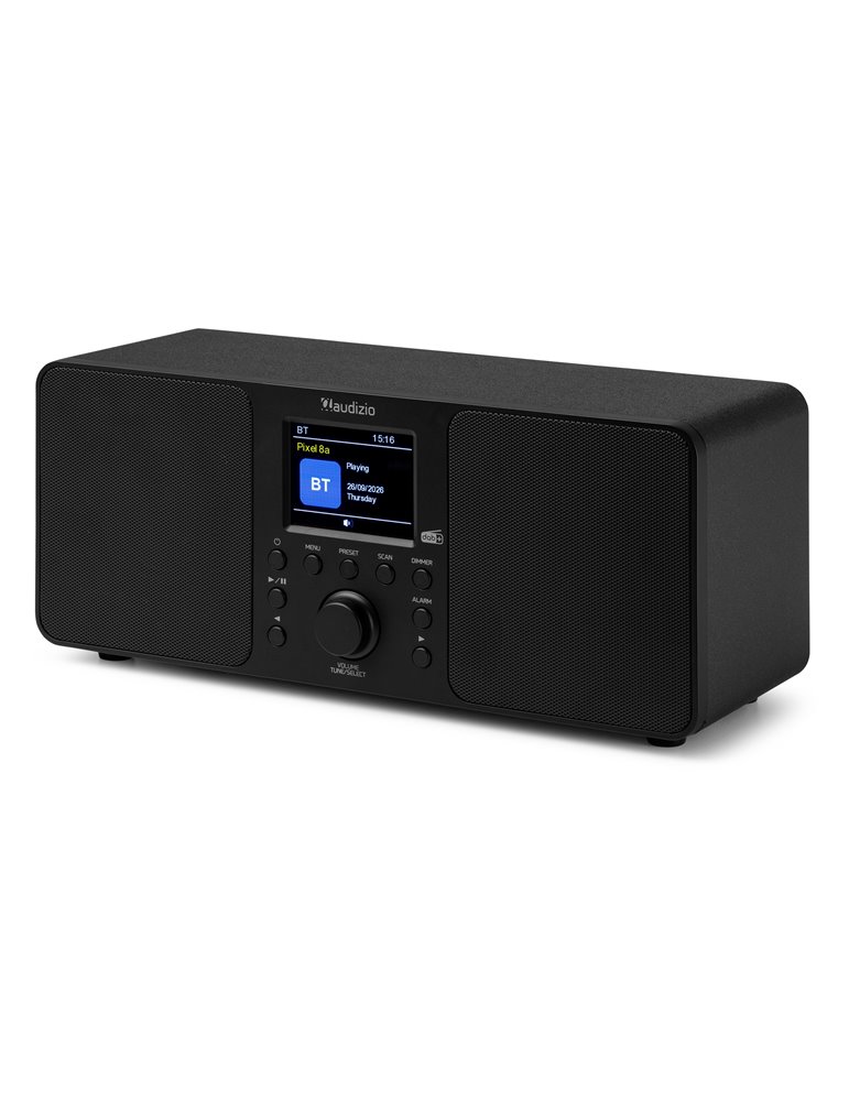 Radio Estéreo Genua DAB+ Negro