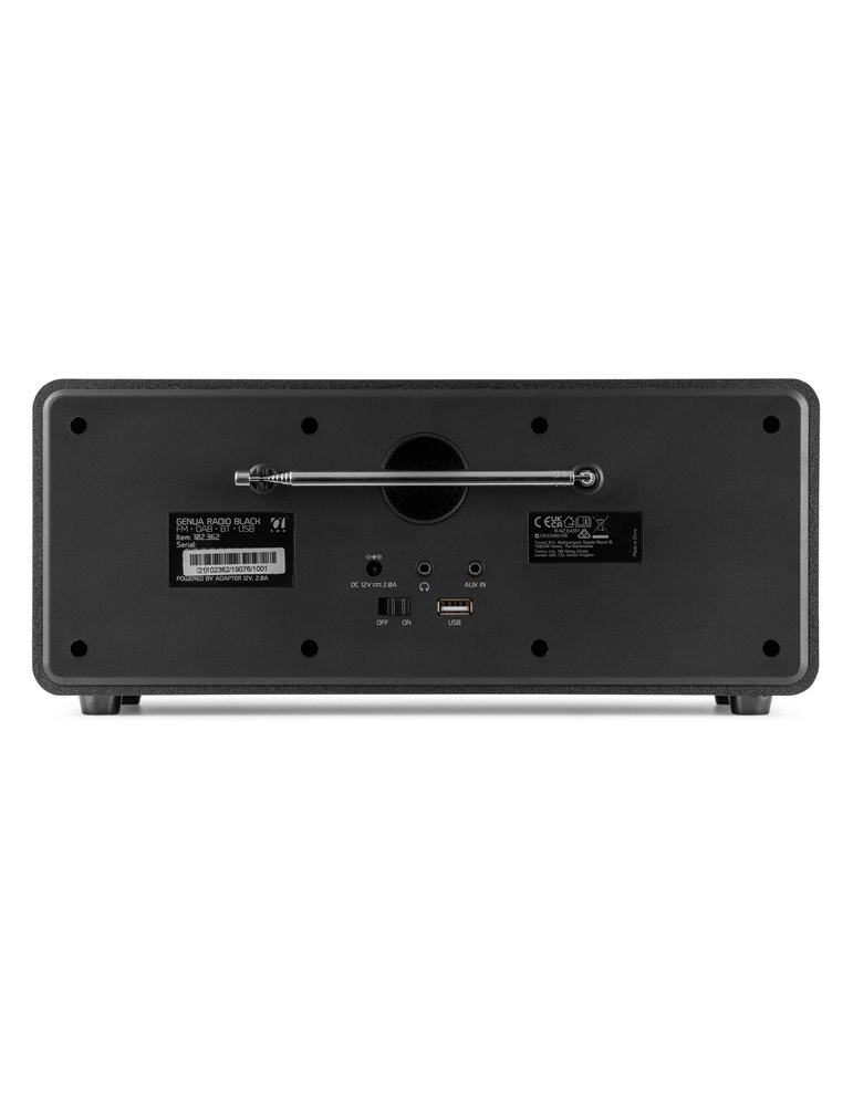 Radio Estéreo Genua DAB+ Negro
