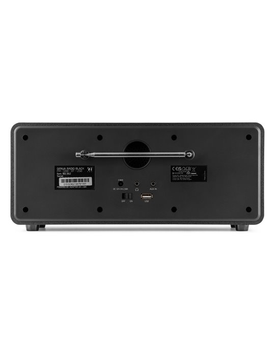 Radio Estéreo Genua DAB+ Negro