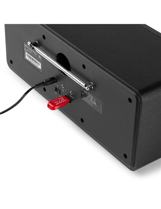 Radio Estéreo Genua DAB+ Negro