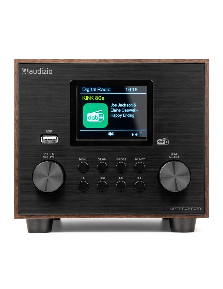 Vieste Radio DAB+ con subwoofer Madera
