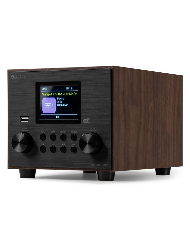 Vieste Radio DAB+ con subwoofer Madera