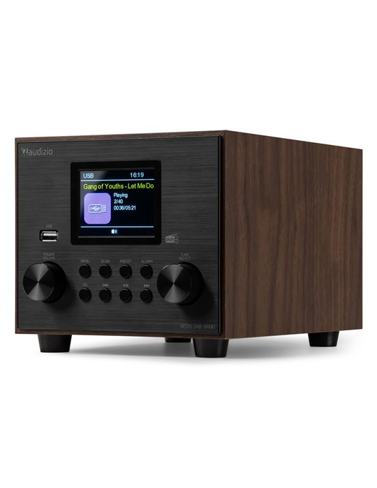 Vieste Radio DAB+ con subwoofer Madera
