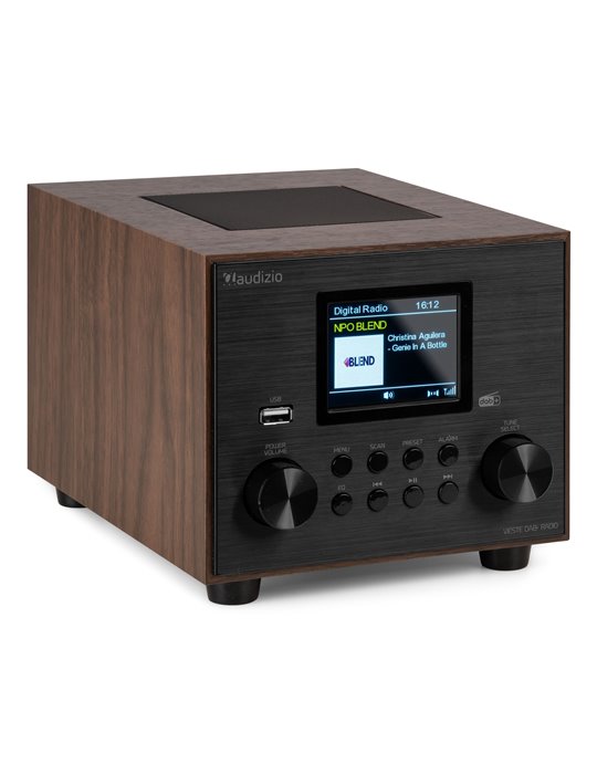 Vieste Radio DAB+ con subwoofer Madera