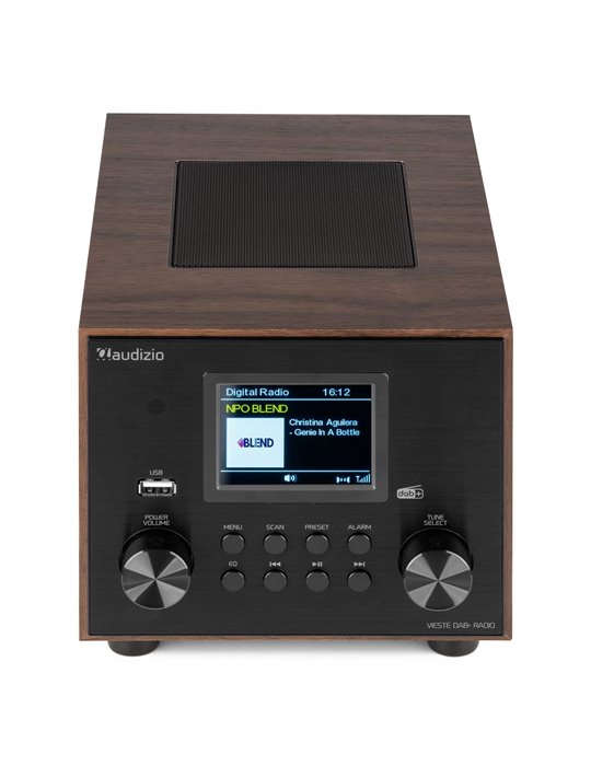 Vieste Radio DAB+ con subwoofer Madera