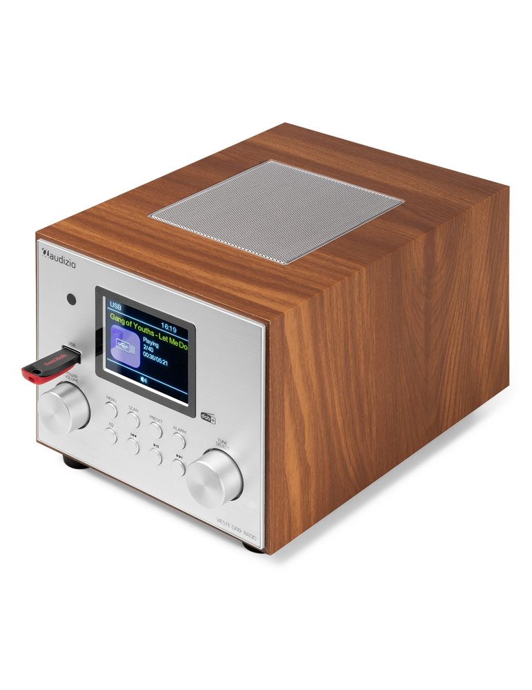 Vieste Radio DAB+ con subwoofer Plata