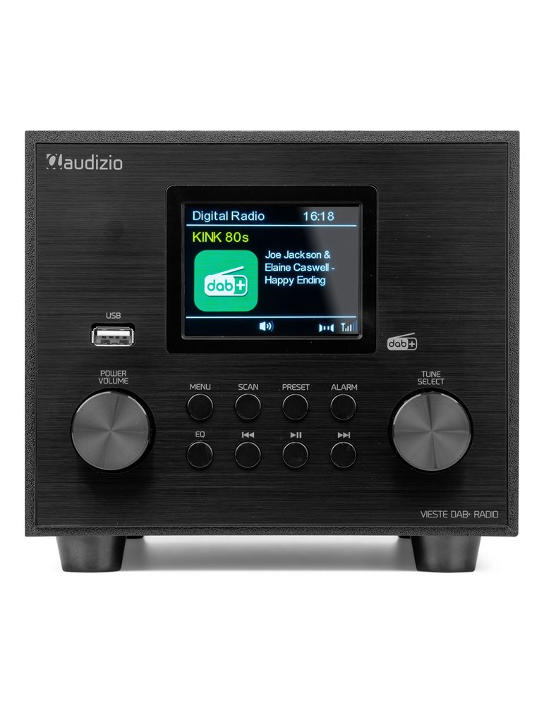 Vieste Radio DAB+ con subwoofer negro