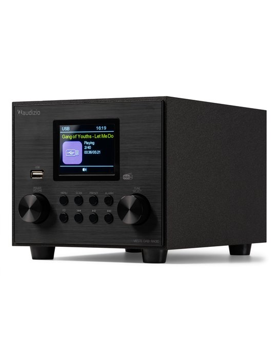 Vieste Radio DAB+ con subwoofer negro