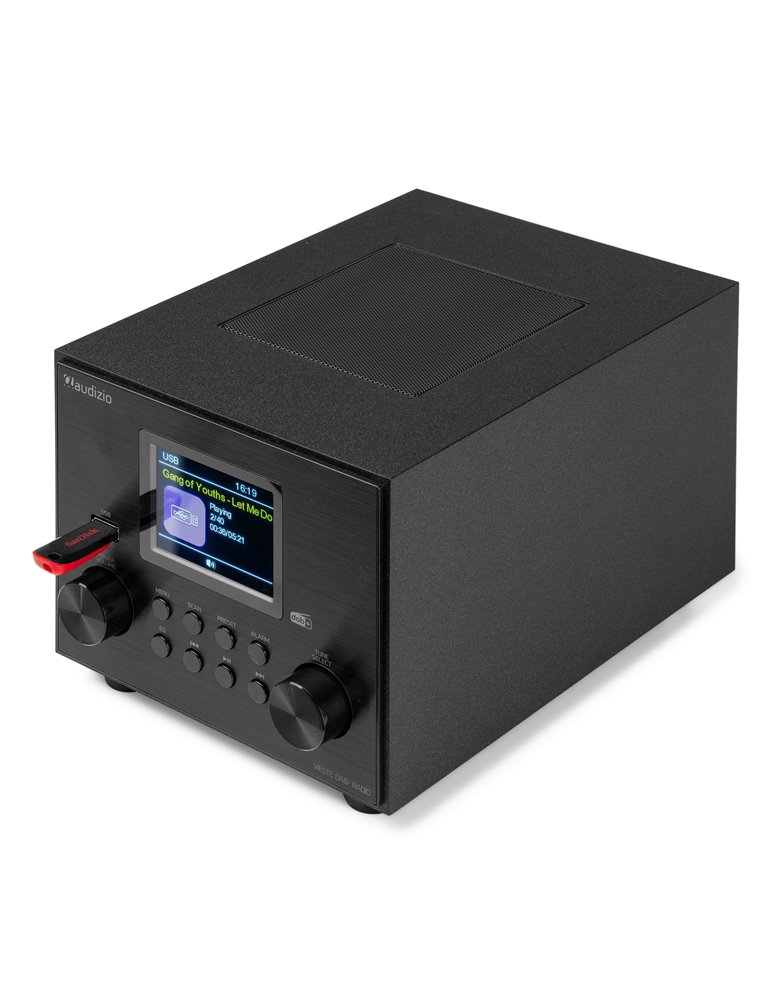 Vieste Radio DAB+ con subwoofer negro