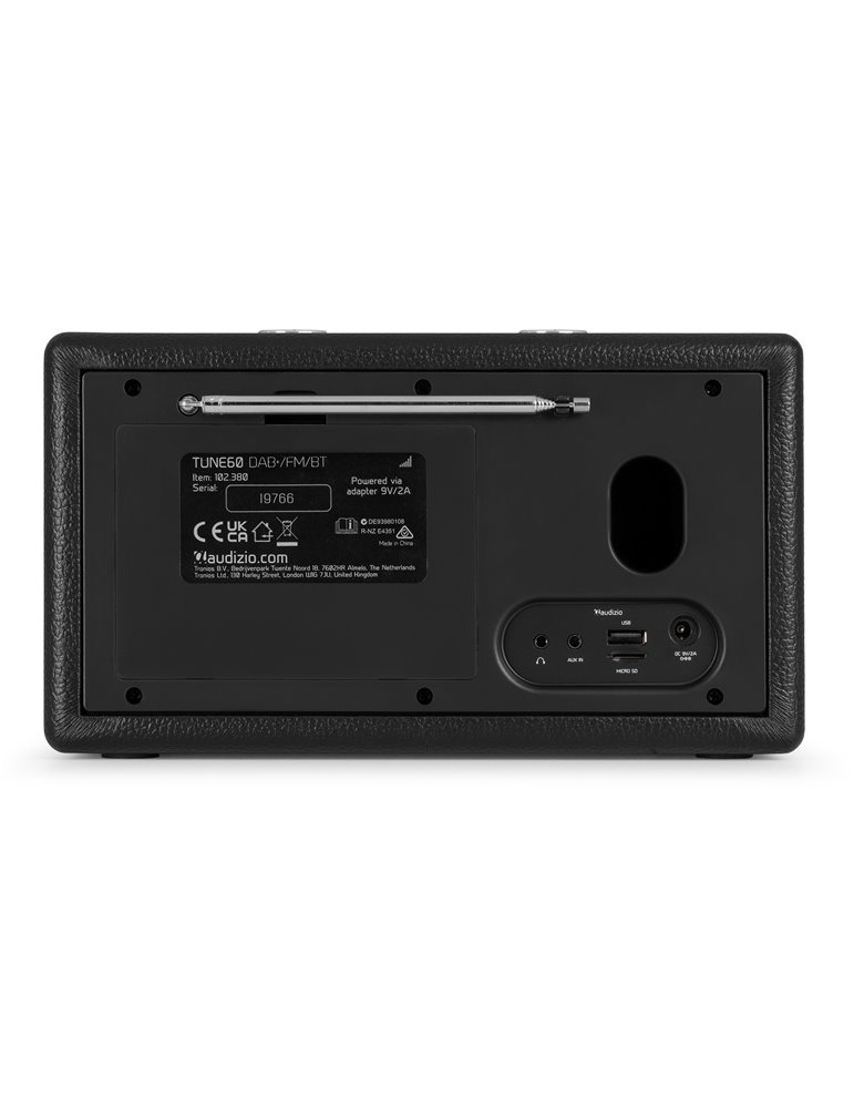 Tune60 DAB Radio Retro Negro