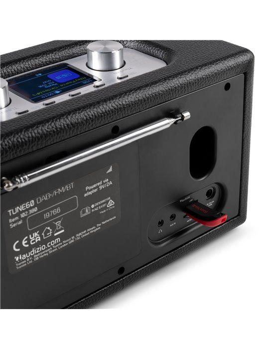 Tune60 DAB Radio Retro Negro
