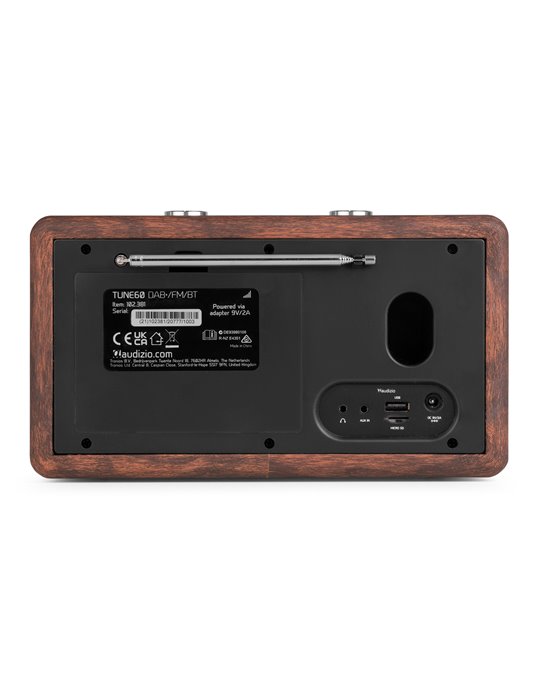 Tune60 DAB Radio Retro Madera Oscura
