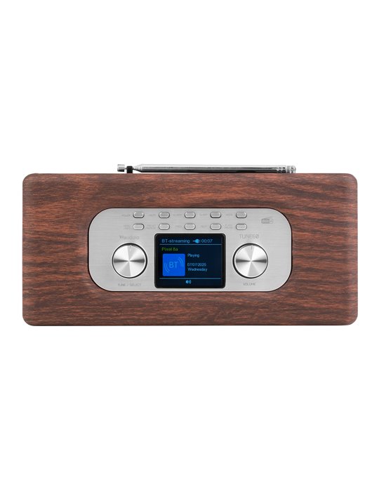 Tune60 DAB Radio Retro Madera Oscura