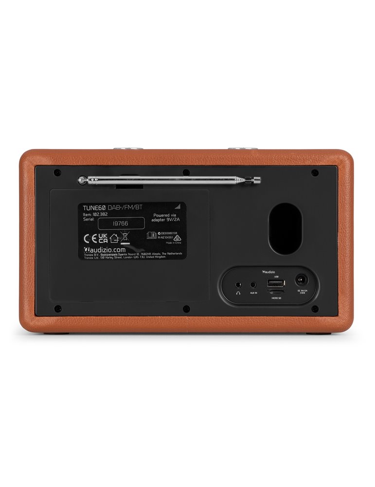 Tune60 DAB Radio Retro Marrón
