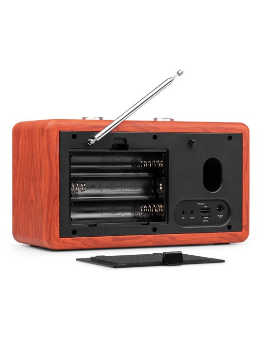 Tune60 DAB Radio Retro madera de cereza